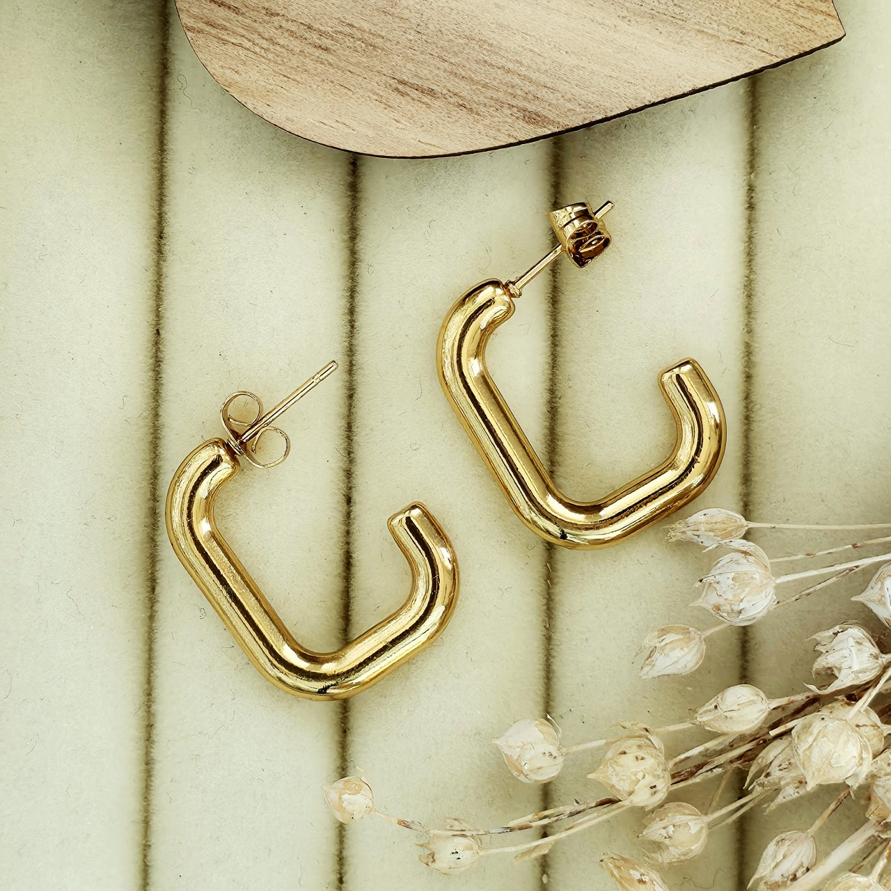 Cercei Geometric din Oțel Inoxidabil - Hipoalergenici