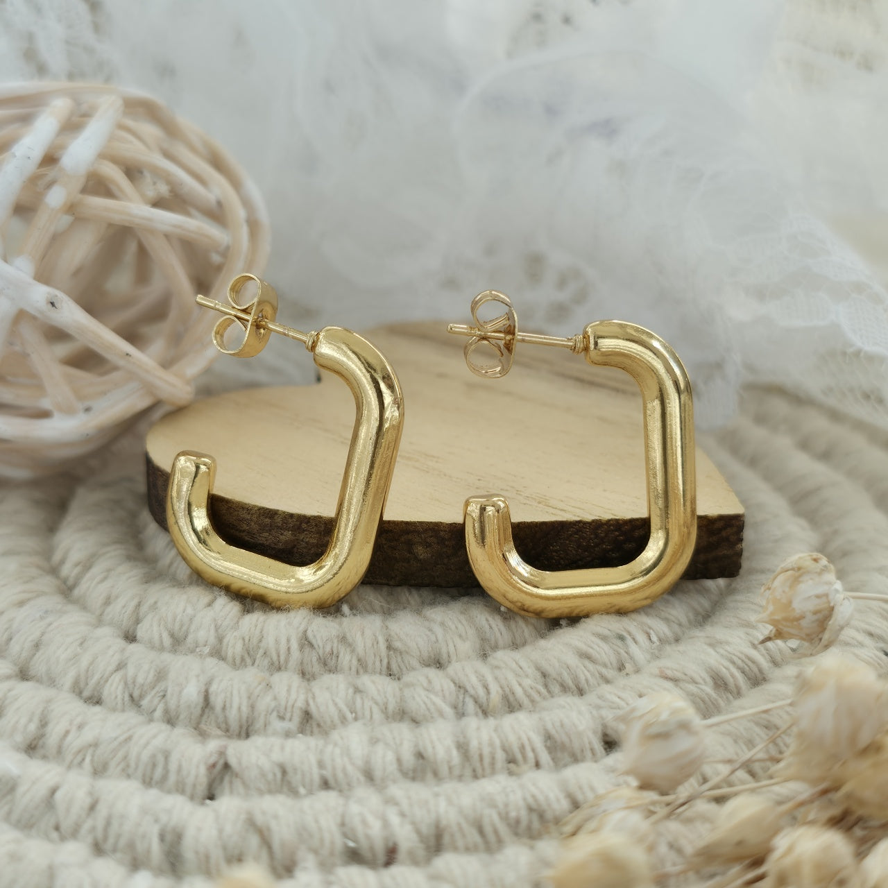 Cercei Geometric din Oțel Inoxidabil - Hipoalergenici - CM1870