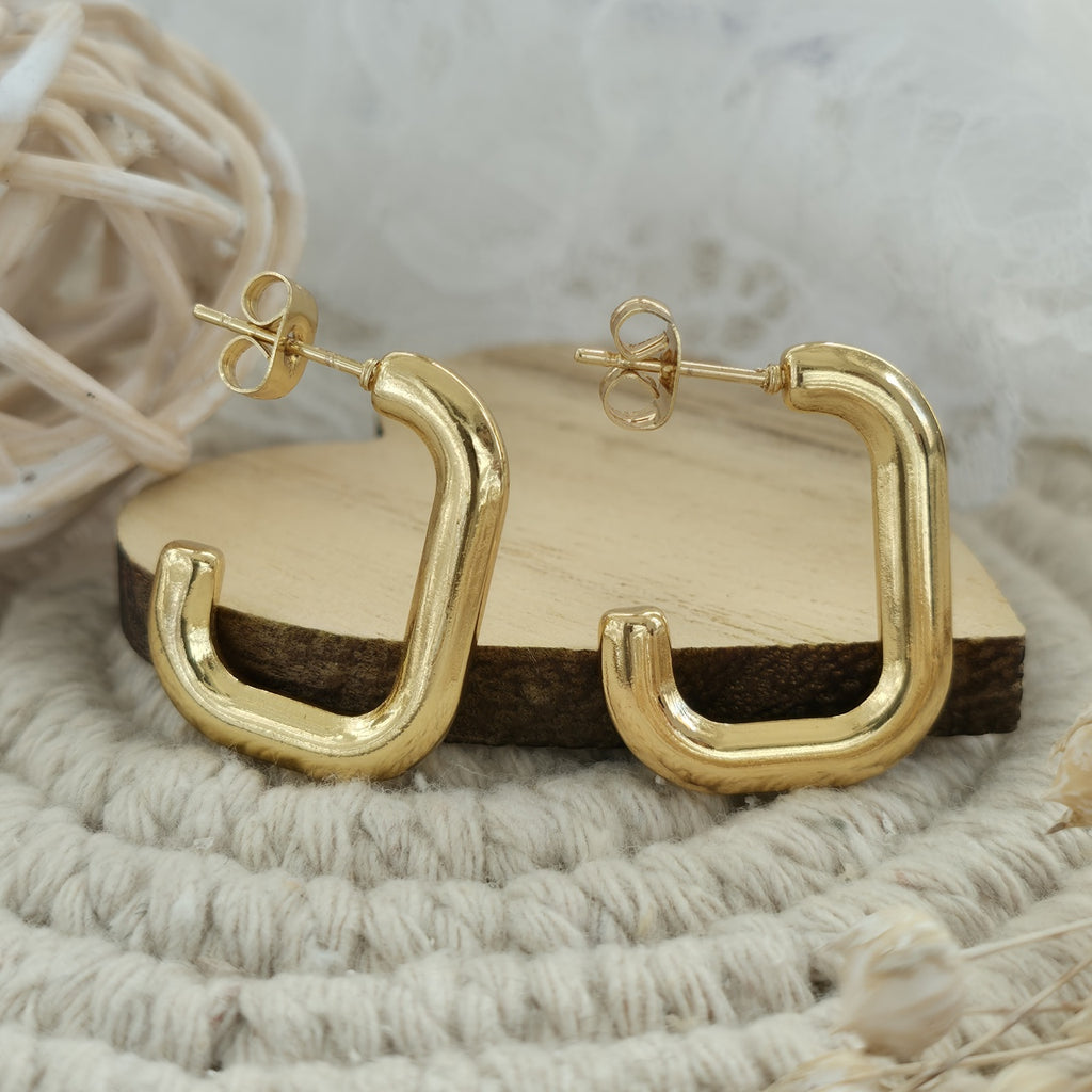 Cercei Geometric din Oțel Inoxidabil - Hipoalergenici