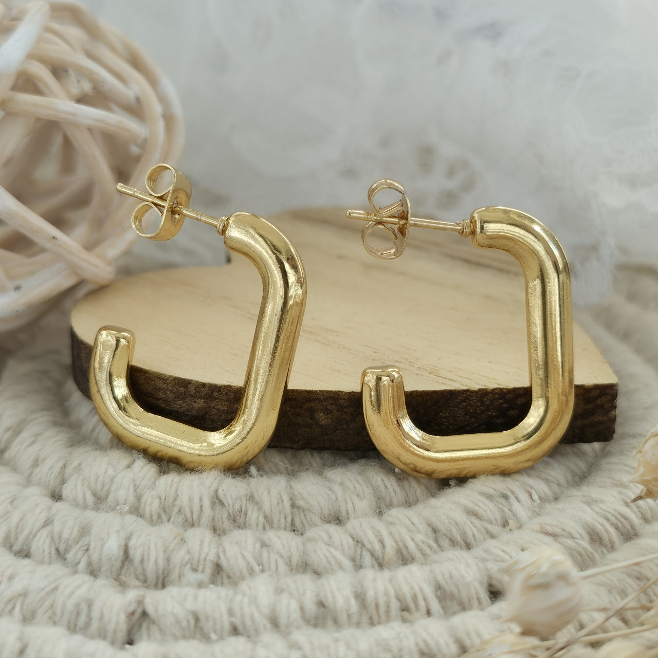 Cercei Geometric din Oțel Inoxidabil - Hipoalergenici