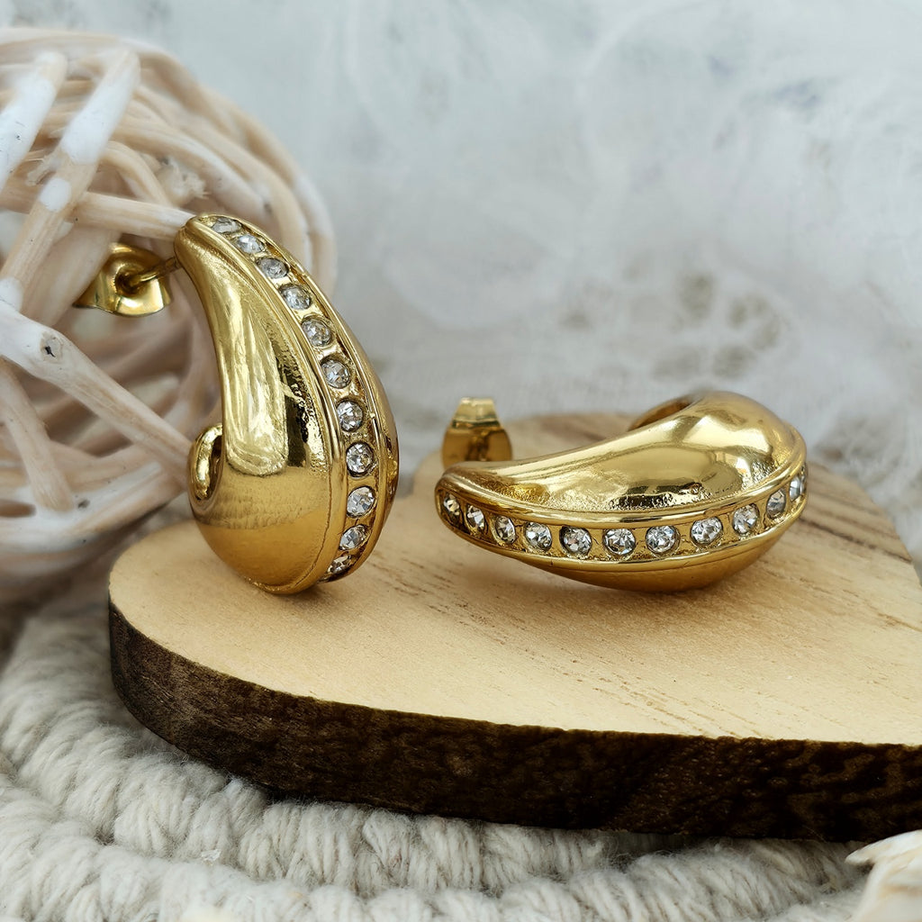 Cercei Semilună, arcuită Oțel Inoxidabil 2.2 cm - Hipoalergenici - CM1874