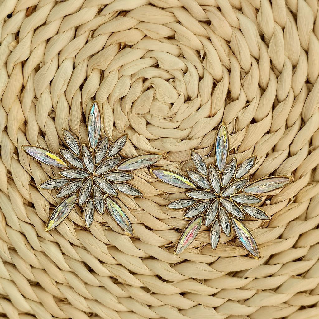 Cercei Steluță, Floare din Oțel Inoxidabil - Hipoalergenici