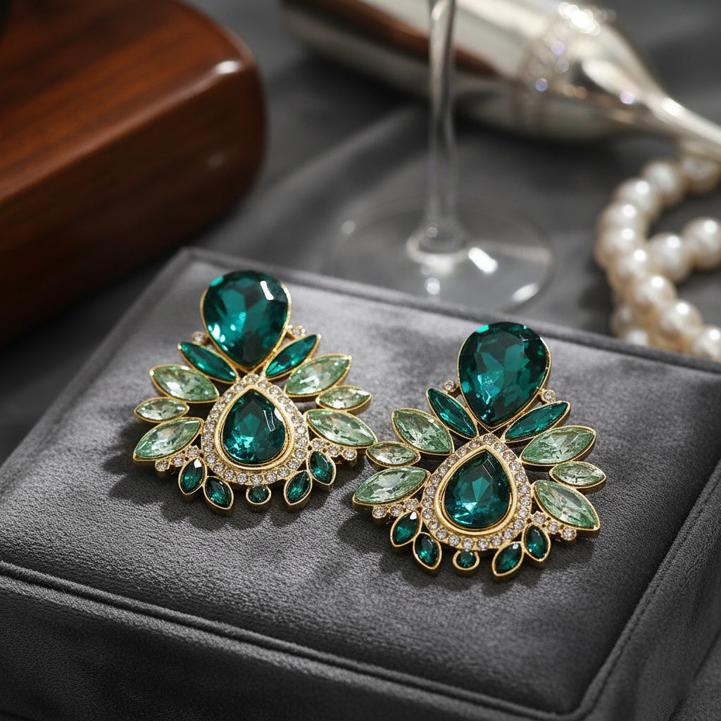 Cercei Motiv floral ornamentat din Oțel Inoxidabil - Hipoalergenici