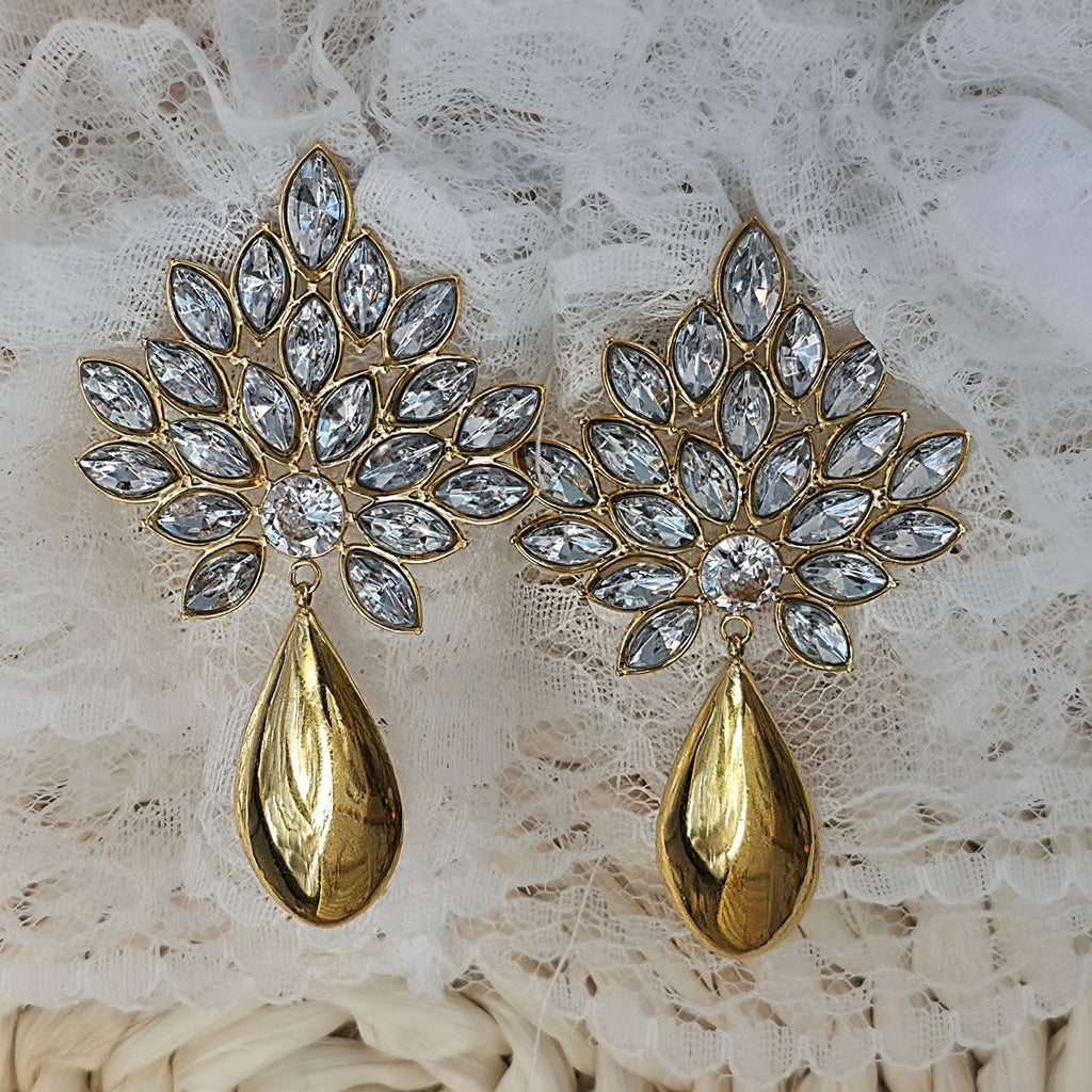 Cercei Floare cu pandantiv din Oțel Inoxidabil - Hipoalergenici