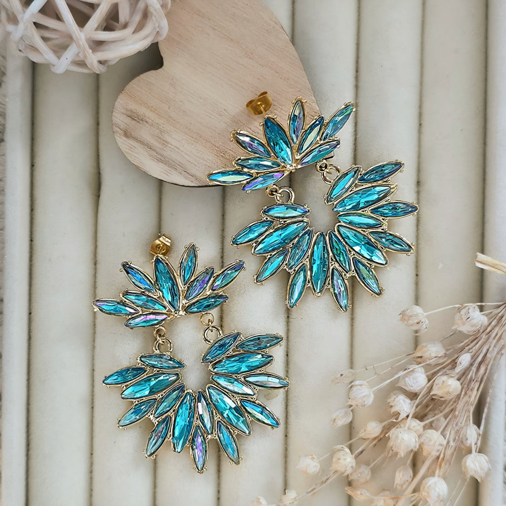 Cercei Design floral din Oțel Inoxidabil - Hipoalergenici