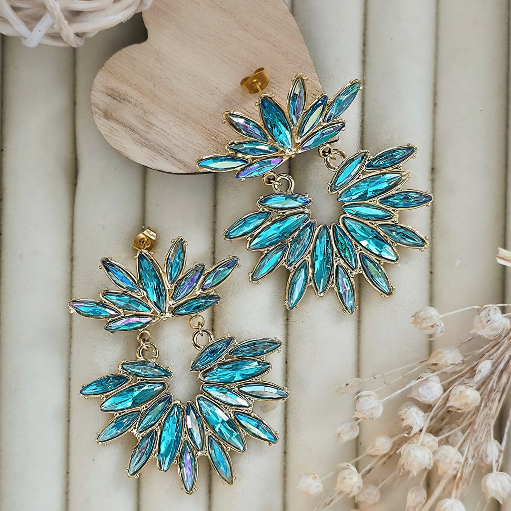 Cercei Design floral din Oțel Inoxidabil - Hipoalergenici