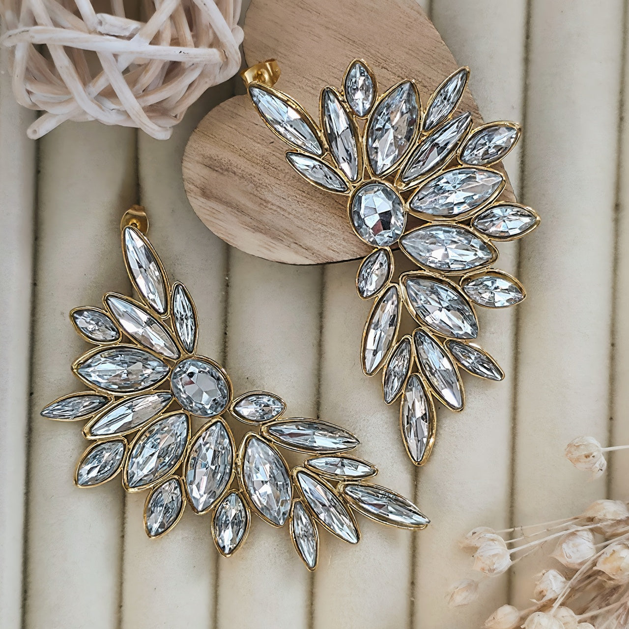 Cercei Aripă stilizată din Oțel Inoxidabil - Hipoalergenici