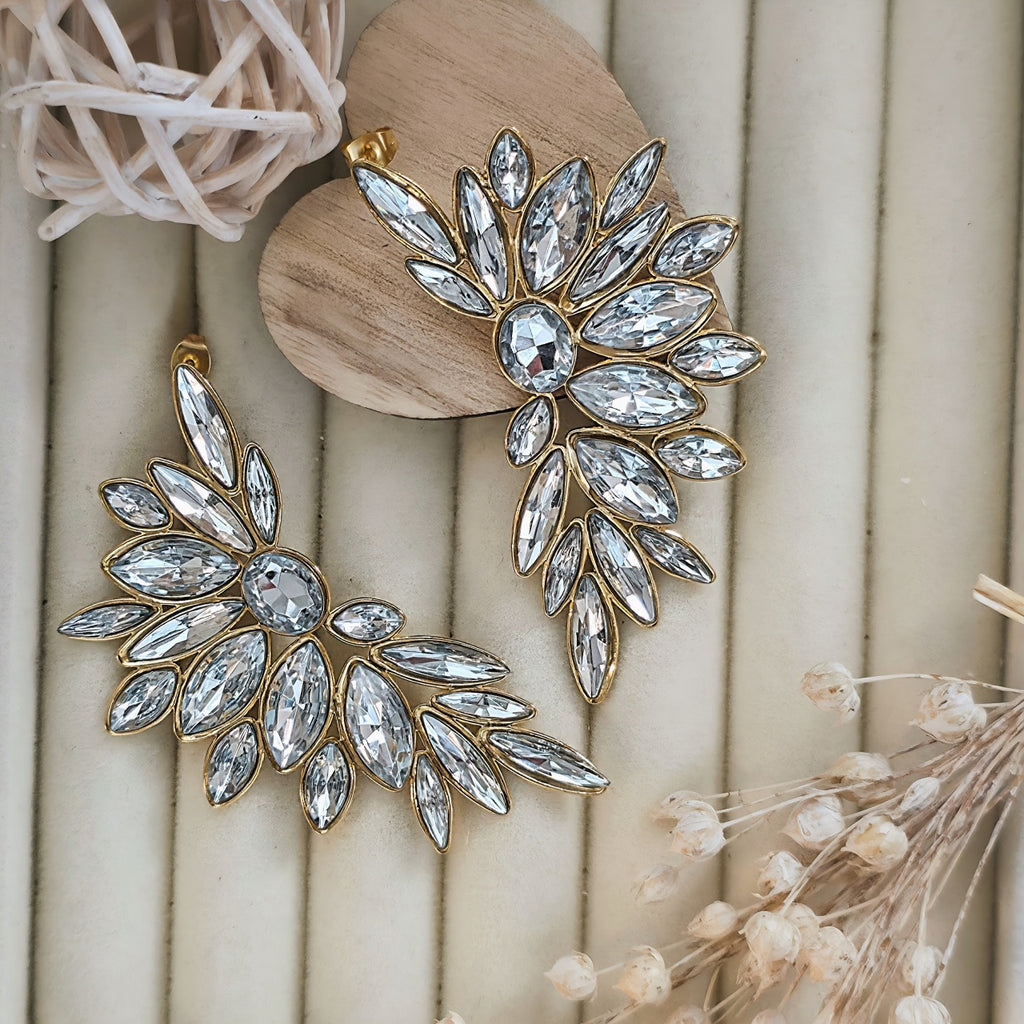 Cercei Aripă stilizată din Oțel Inoxidabil - Hipoalergenici