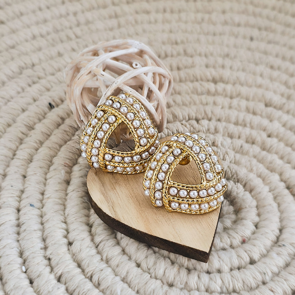 Cercei Nod triunghiular din Oțel Inoxidabil - Hipoalergenici