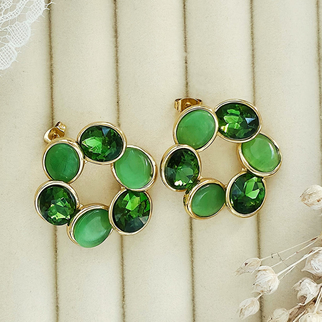 Cercei Floare din Oțel Inoxidabil - Hipoalergenici