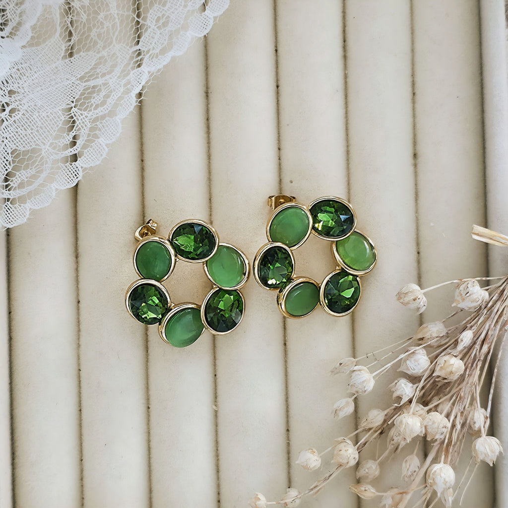 Cercei Floare din Oțel Inoxidabil - Hipoalergenici - CM1828