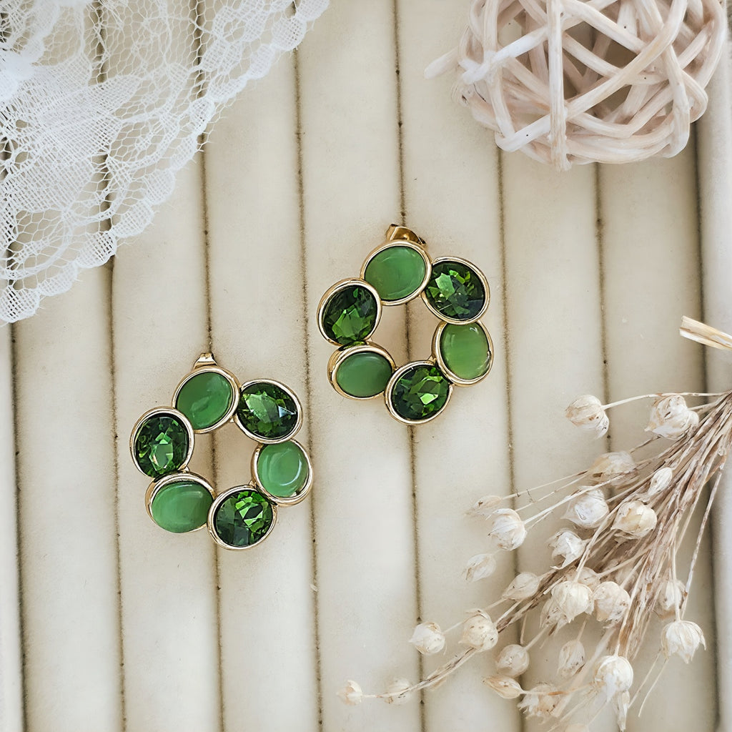 Cercei Floare din Oțel Inoxidabil - Hipoalergenici