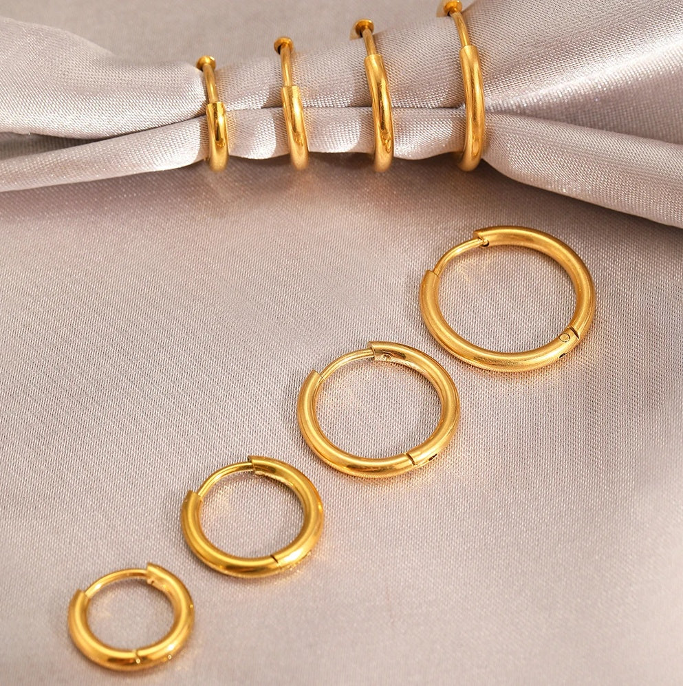 Cercei Creolă Oțel Inoxidabil 8mm / 10mm / 12mm / 14mm - Hipoalergenici