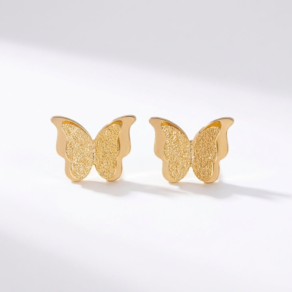 Cercei Fluture Oțel Inoxidabil 1.2 cm - Hipoalergenici
