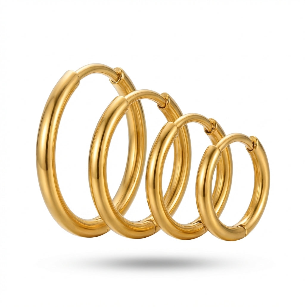 Cercei Creolă Oțel Inoxidabil 8mm / 10mm / 12mm / 14mm - Hipoalergenici