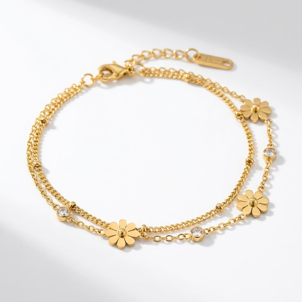 Brățară din Inox (otel inoxidabil) Oțel Inoxidabil Auriu - Hipoalergenică - BF1172