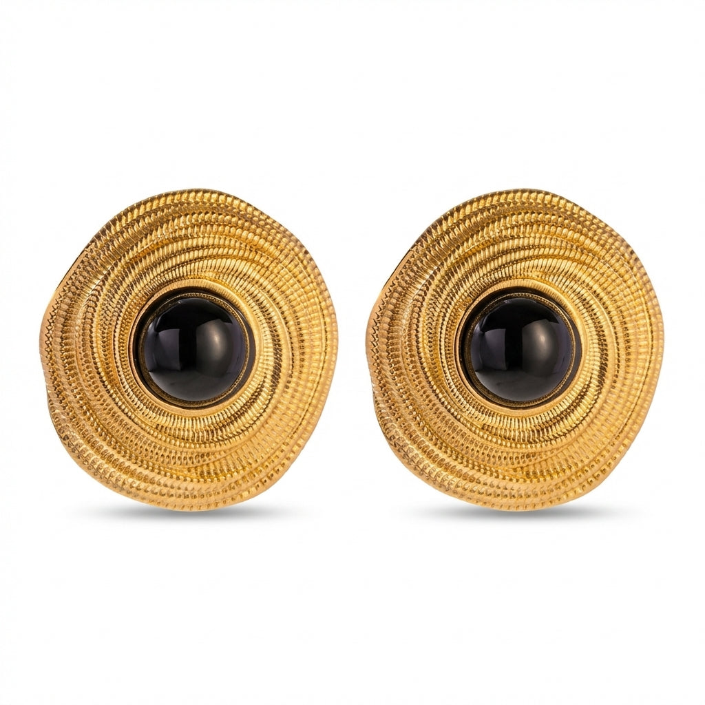 Cercei Disc spiralat din Oțel Inoxidabil - Hipoalergenici