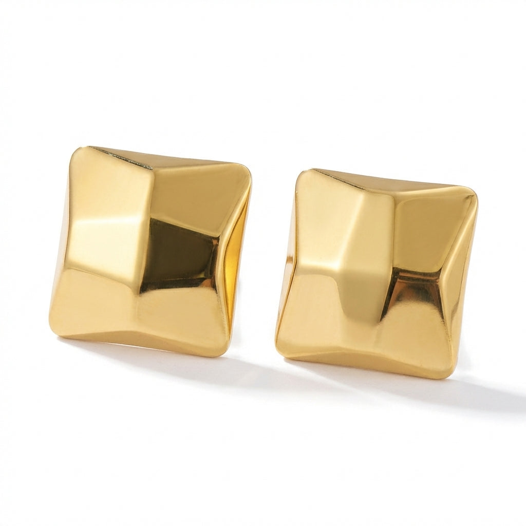 Cercei Pătrat geometric din Oțel Inoxidabil - Hipoalergenici