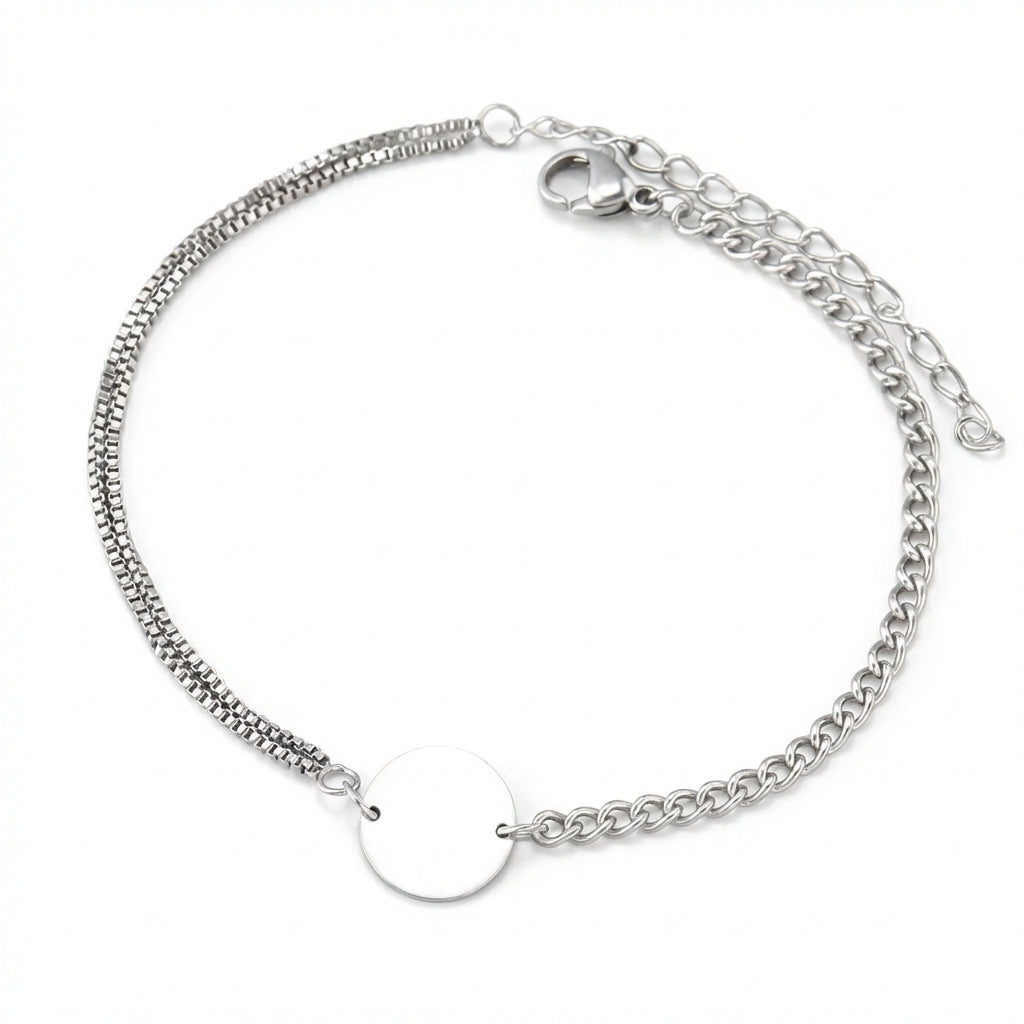 Brățară Bănuț Norocos Oțel Inoxidabil 18cm - Hipoalergenică - BF907