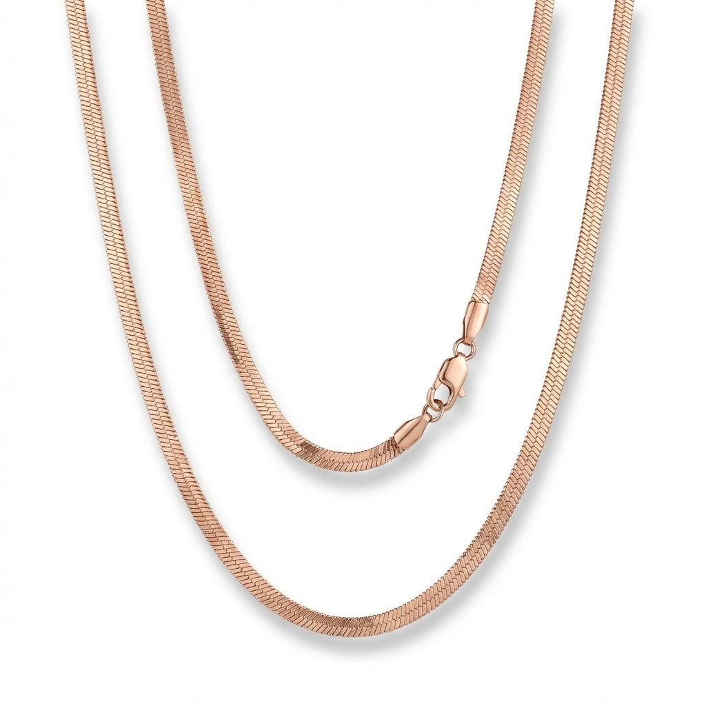 Lănțișor Inox tip Snake Plat Rose Gold - Minimalist