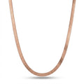 Lănțișor Inox tip Snake Plat Lat Rose Gold - Statement