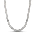 Lănțișor Inox tip Snake Plat Argintiu 3mm - Clasic