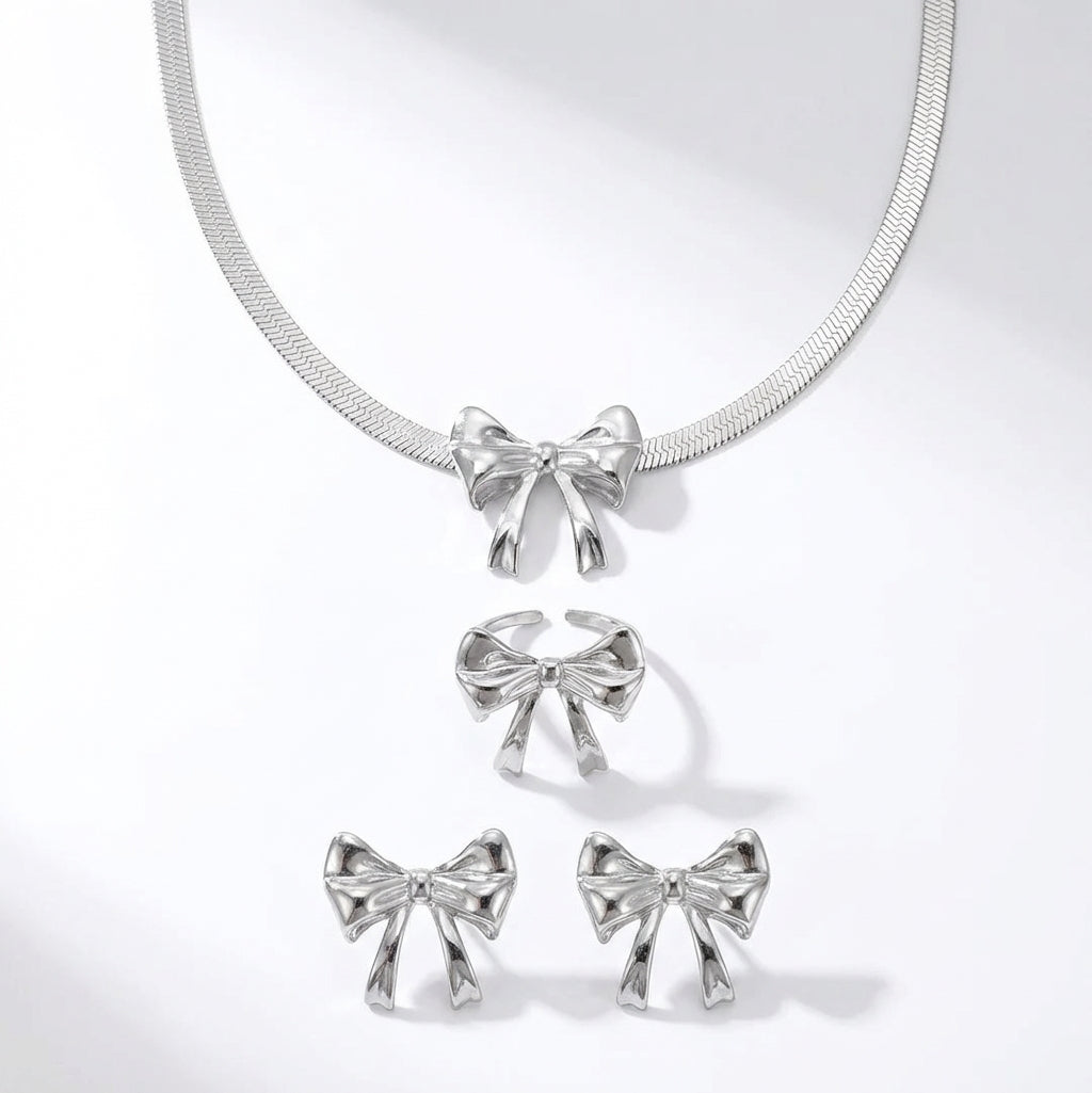 Set Fundă Oțel Inoxidabil 2.3 cm - - Hipoalergenic