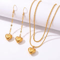 Set Inimioară Oțel Inoxidabil 1.3 cm - - Hipoalergenic