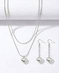 Set Inimioară Oțel Inoxidabil 1.3 cm - - Hipoalergenic