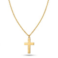 Lănțișor Inox cu Pandantiv Cruce Premium Auriu - Spiritual