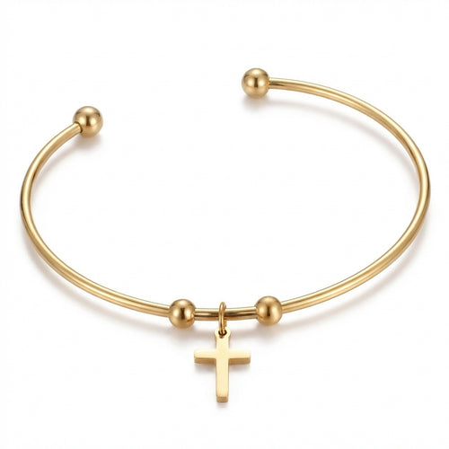 Brățară Cruce Elegantă Oțel Inoxidabil 4mm - Hipoalergenică - BF537