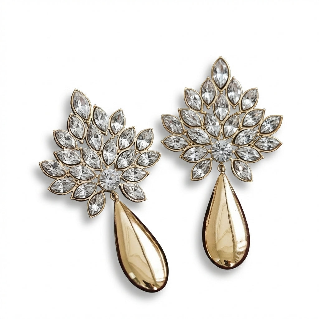 Cercei Floare cu pandantiv din Oțel Inoxidabil - Hipoalergenici