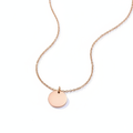 Lănțișor Inox cu Pandantiv Bănuț Disc Rose Gold - Minimalist - Hipoalergenic