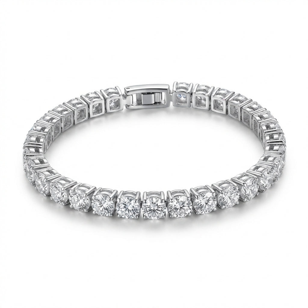 Brățară Tennis din Inox 4mm Oțel Inoxidabil Auriu - BF1158 - Hipoalergenică