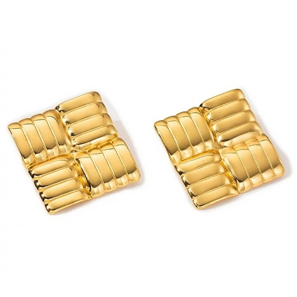 Cercei Geometric din Oțel Inoxidabil - Hipoalergenici