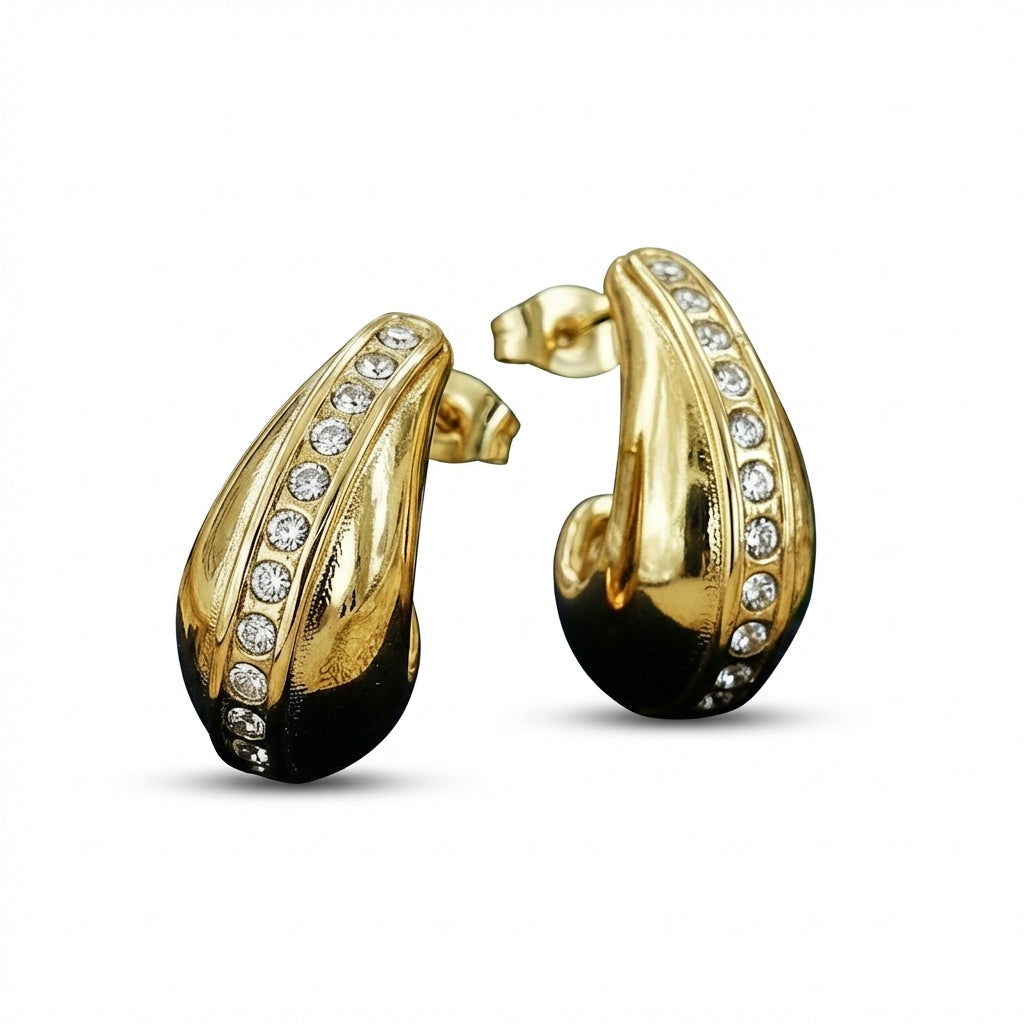 Cercei Semilună, arcuită Oțel Inoxidabil 2.2 cm - Hipoalergenici - CM1874