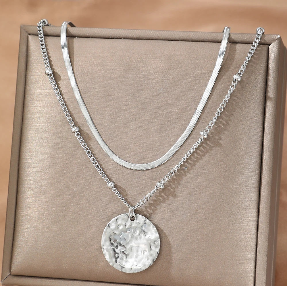 Set 2 Lantisoare Inox Statement - Hipoalergenic