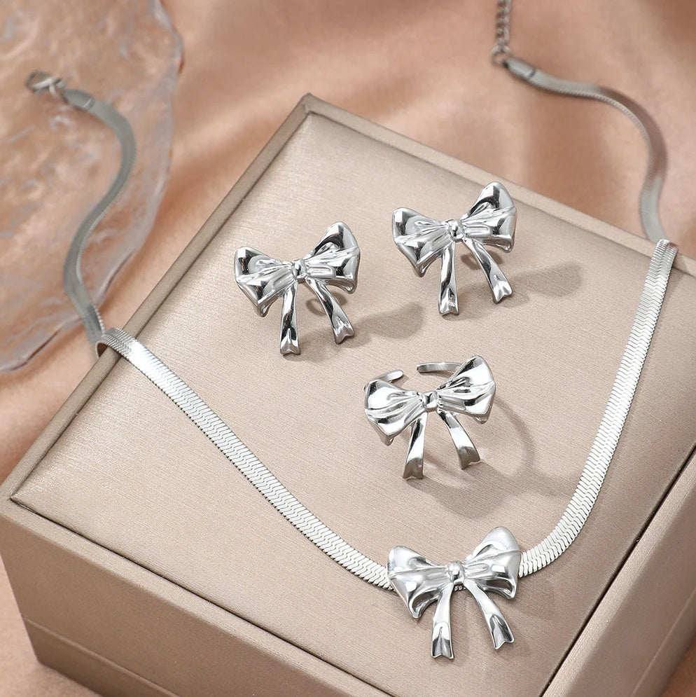 Set Fundă Oțel Inoxidabil 2.3 cm - - Hipoalergenic