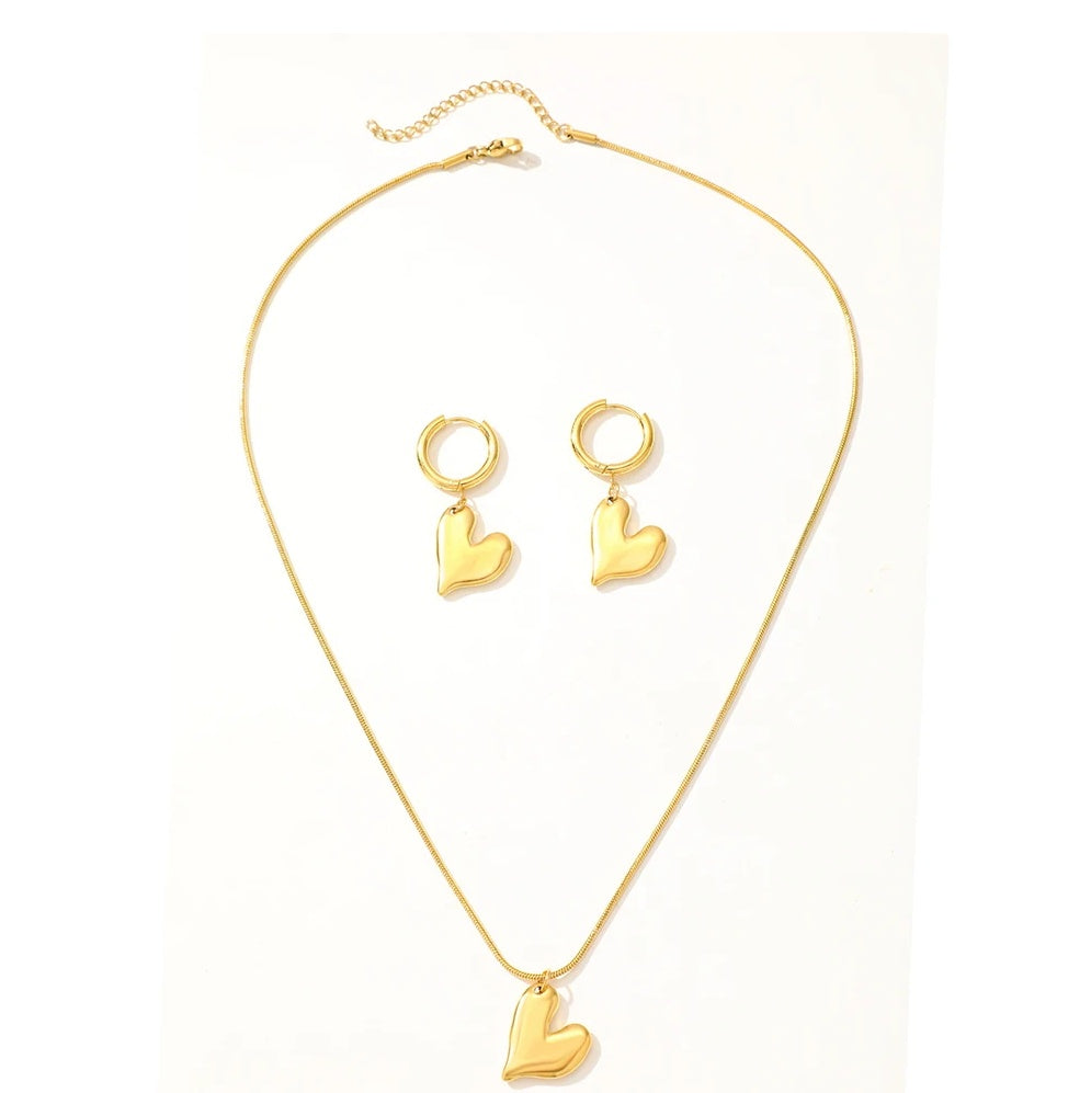 Set Inimioară Oțel Inoxidabil 2 cm - - Hipoalergenic