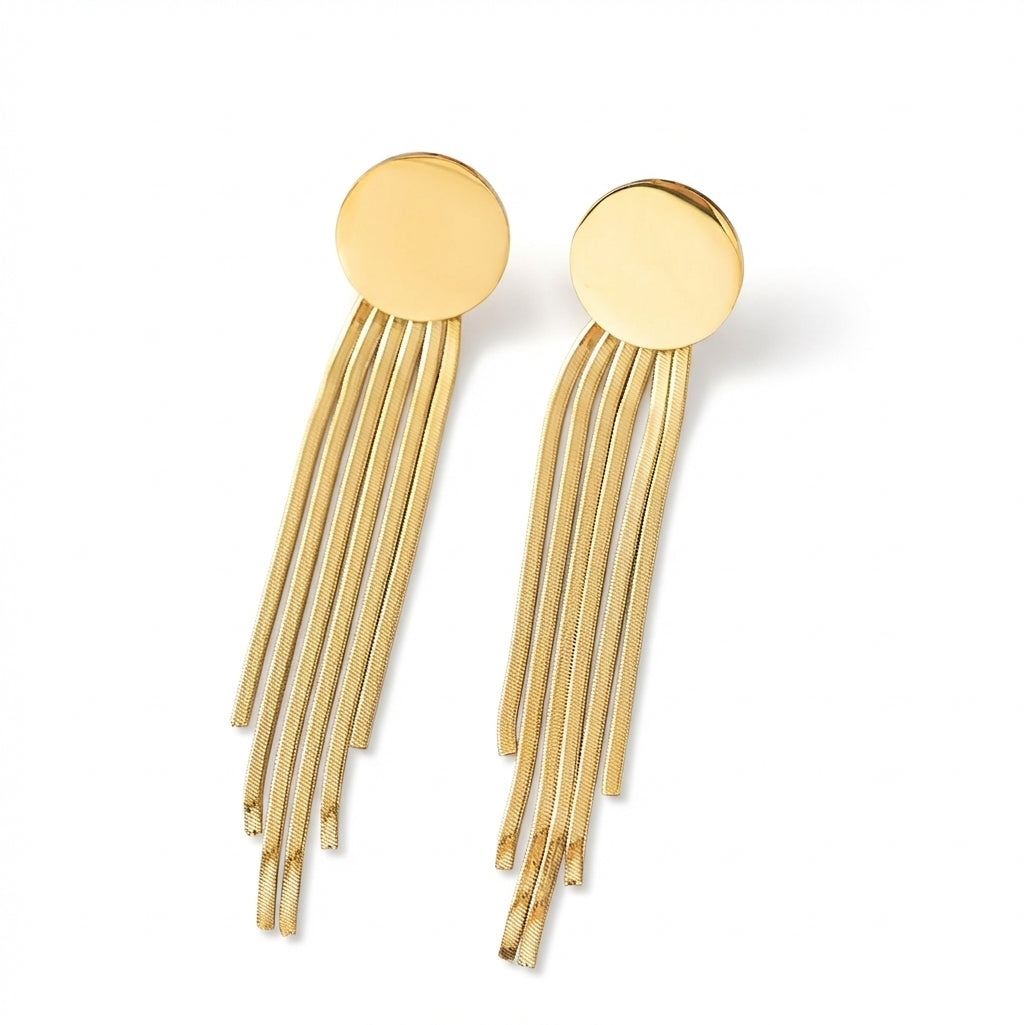 Cercei Disc, lanțuri din Oțel Inoxidabil - Hipoalergenici - CM1780