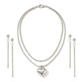 Set Inimioară Oțel Inoxidabil 1.5 cm - - Hipoalergenic