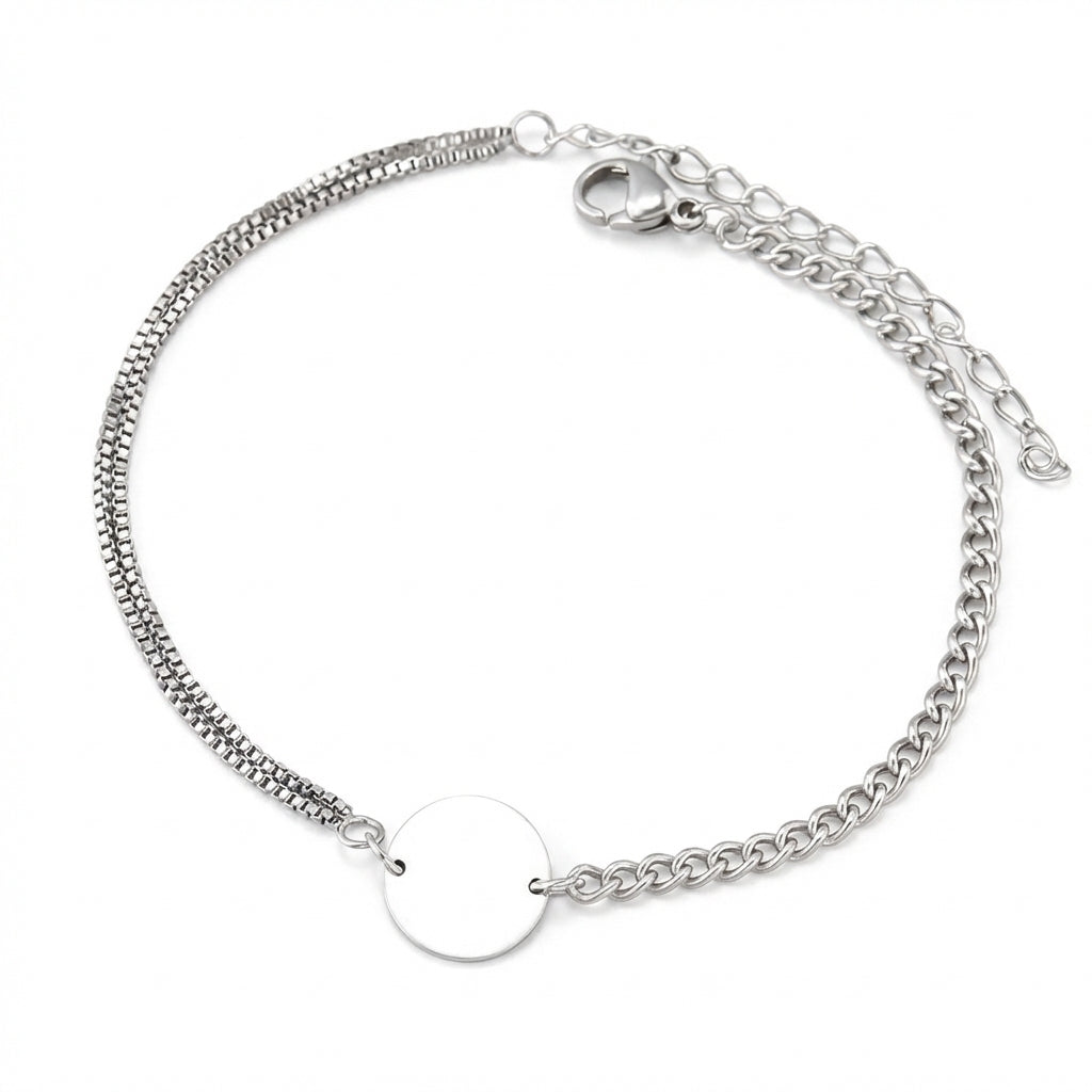 Brățară Bănuț Norocos Oțel Inoxidabil 18cm - Hipoalergenică - BF907