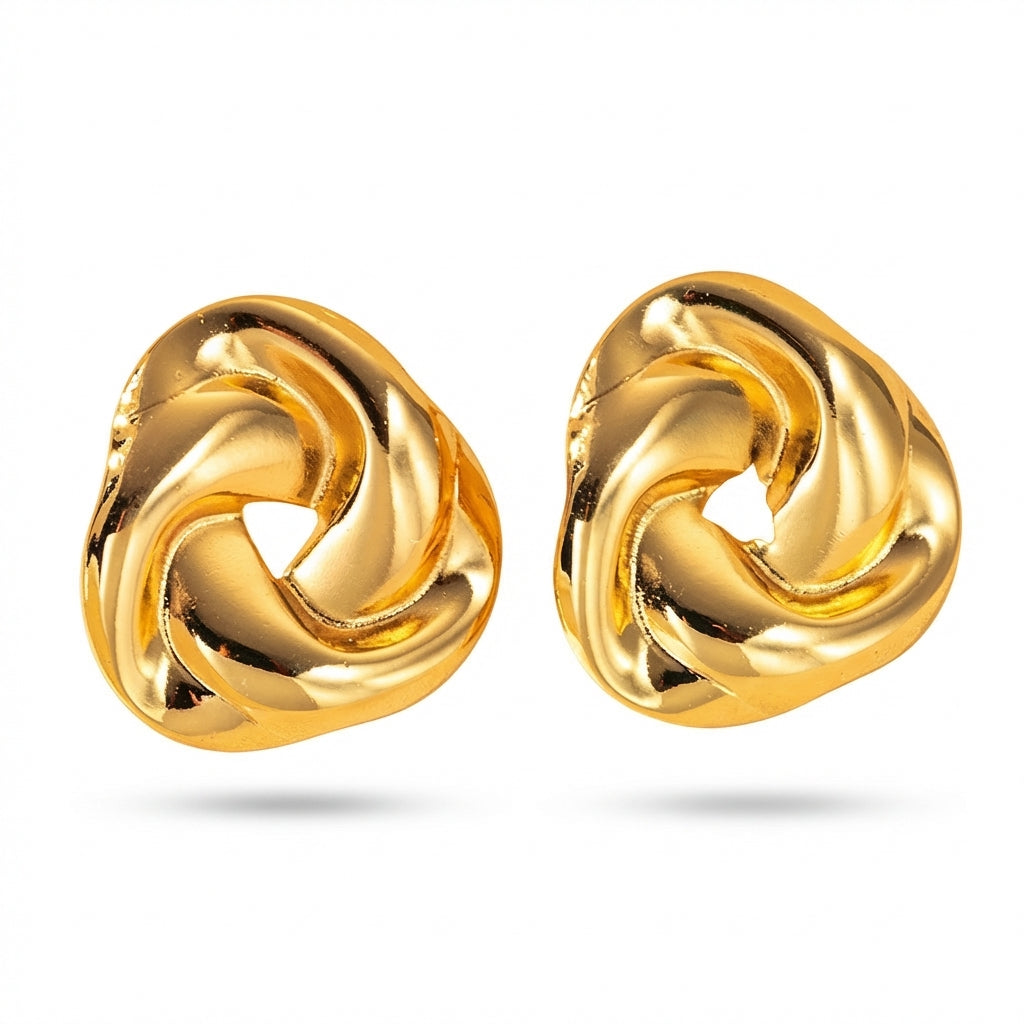 Cercei Nod împletit din Oțel Inoxidabil - Hipoalergenici