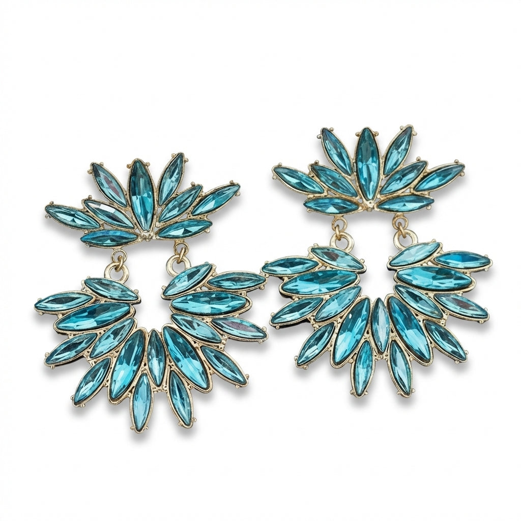 Cercei Design floral din Oțel Inoxidabil - Hipoalergenici