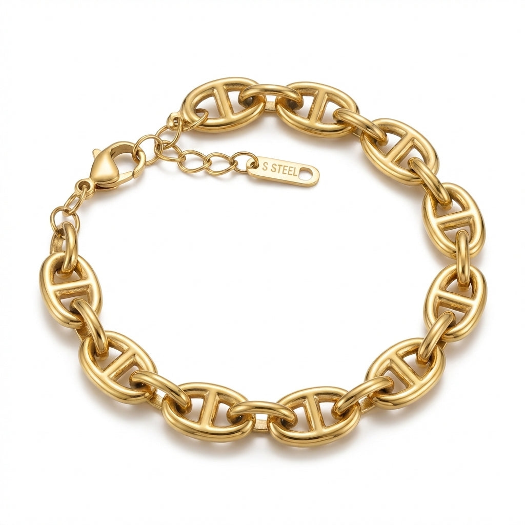 Brățară din Inox (otel inoxidabil) Oțel Inoxidabil Auriu - BF1162 - Hipoalergenică