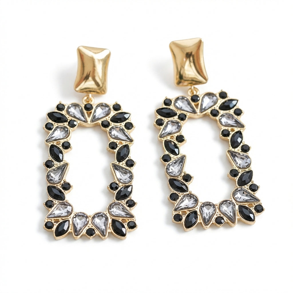 Cercei Dreptunghiular geometric din Oțel Inoxidabil - Hipoalergenici