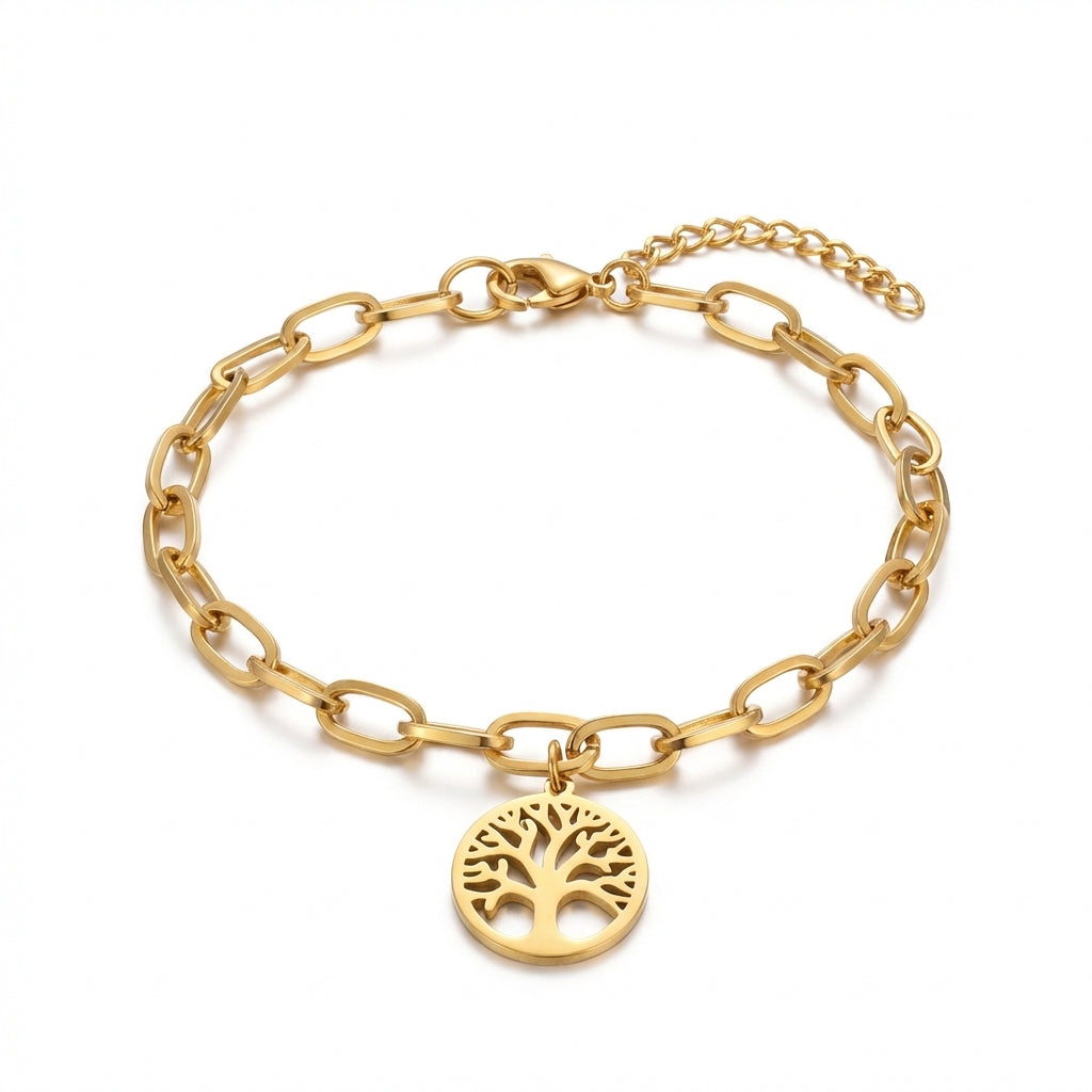 Brățară Copacul Vieții Oțel Inoxidabil 19cm - Hipoalergenică - BF918