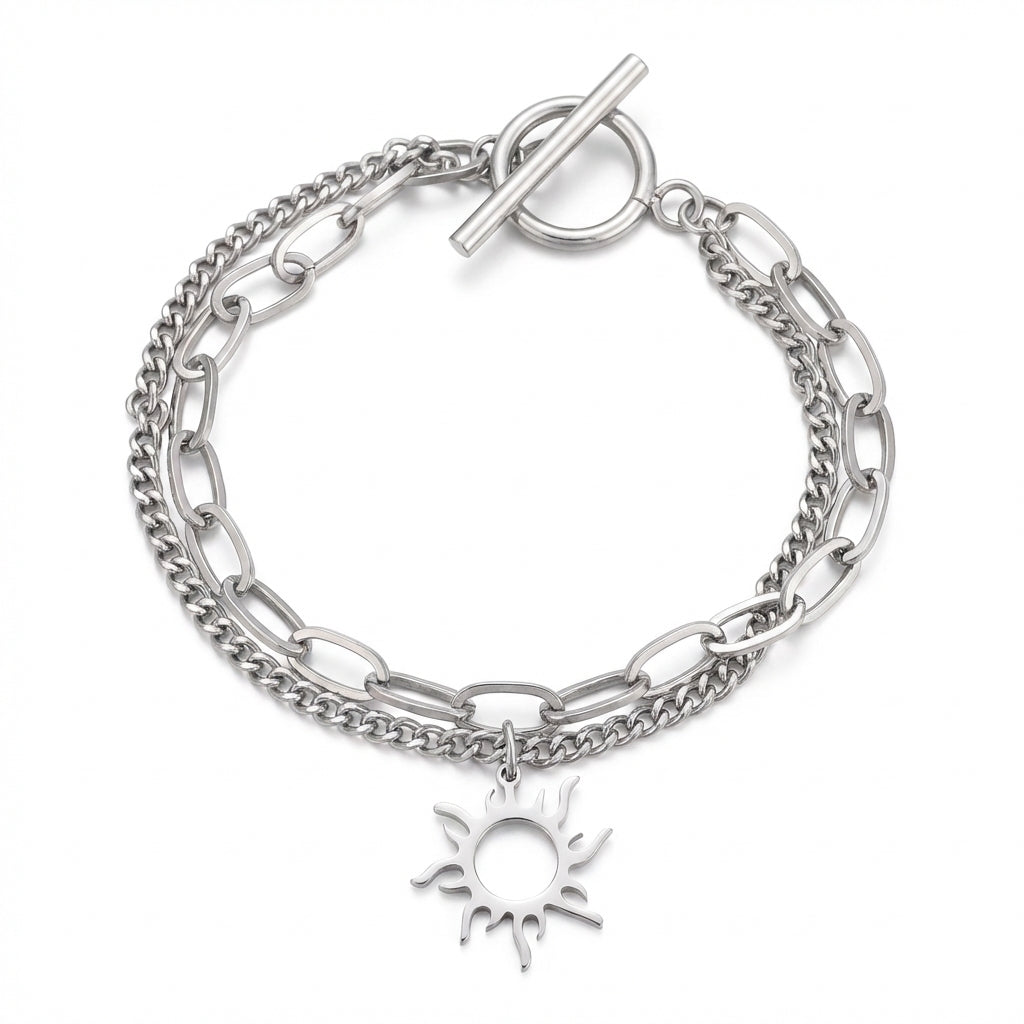 Brățară Soare Oțel Inoxidabil 19.5cm – detaliu