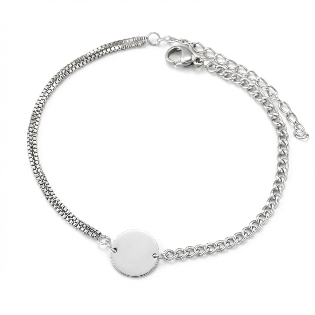 Brățară Bănuț Norocos Oțel Inoxidabil 18cm - Hipoalergenică - BF907