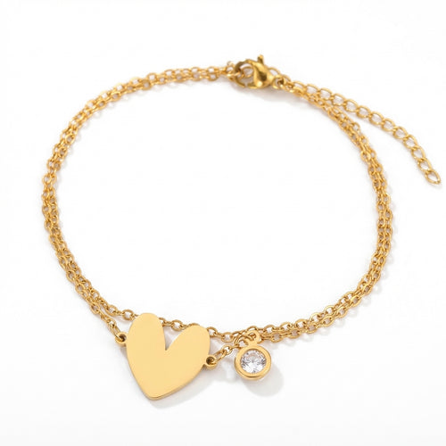 Brățară inox -Serment d'amour Oțel Inoxidabil 17cm
